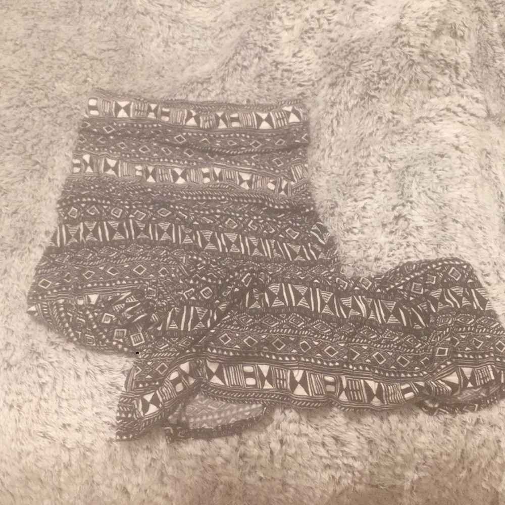Tribal print maxi skirt